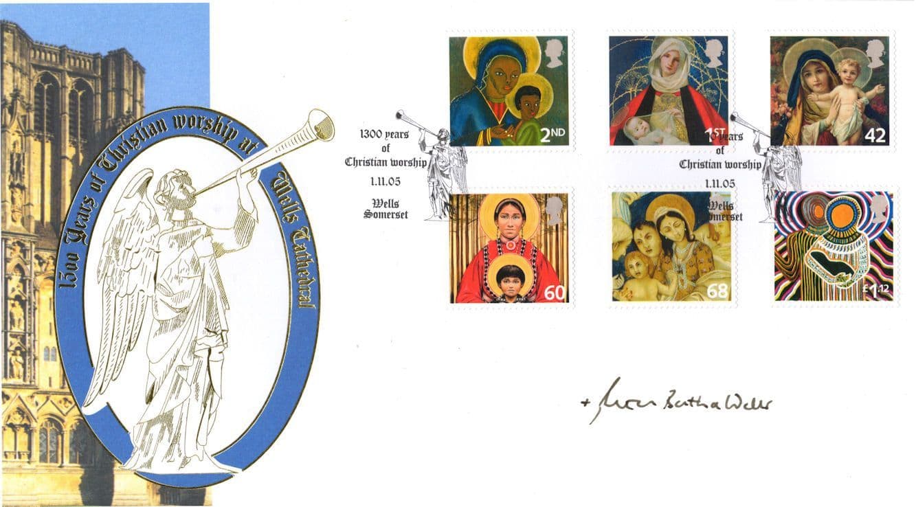 Peter Bryan Price Bath Bishop Wells Cathedral Benham Hand Signed FDC