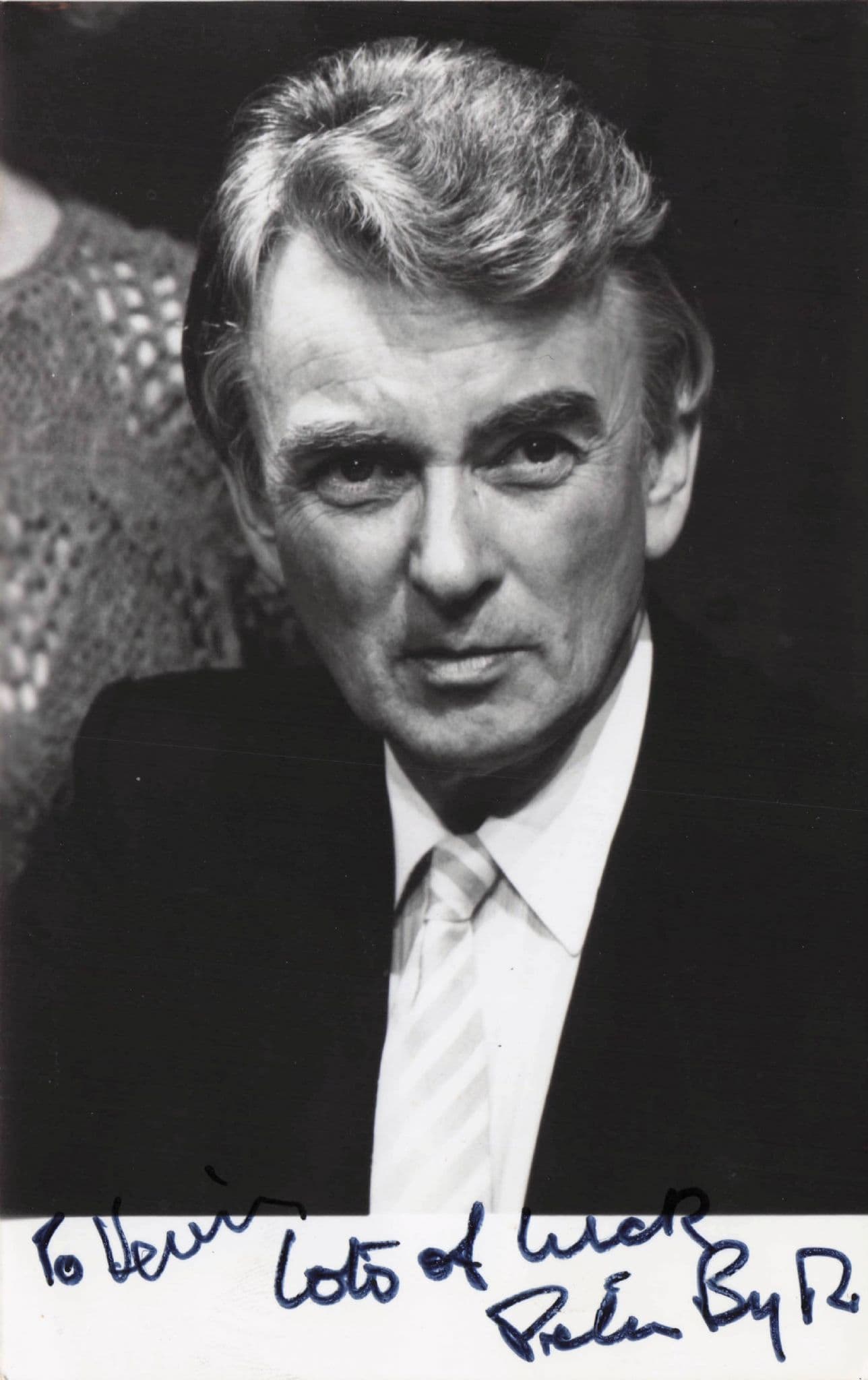 Peter Byrne Historic Dixon Of Dock Green Actor Hand Signed Photo