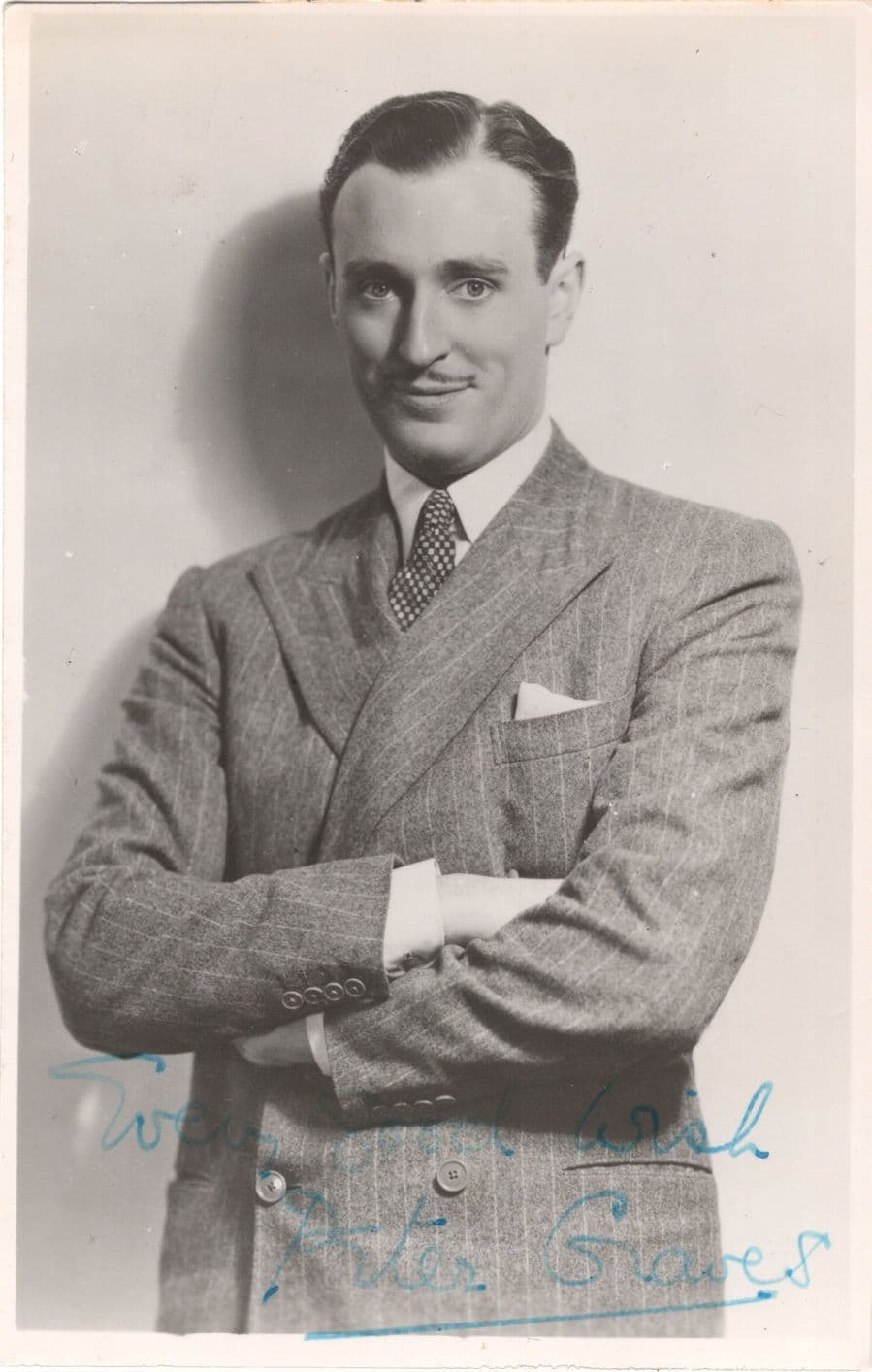 Peter Graves of Mission Impossible Antique Hand Signed Photo