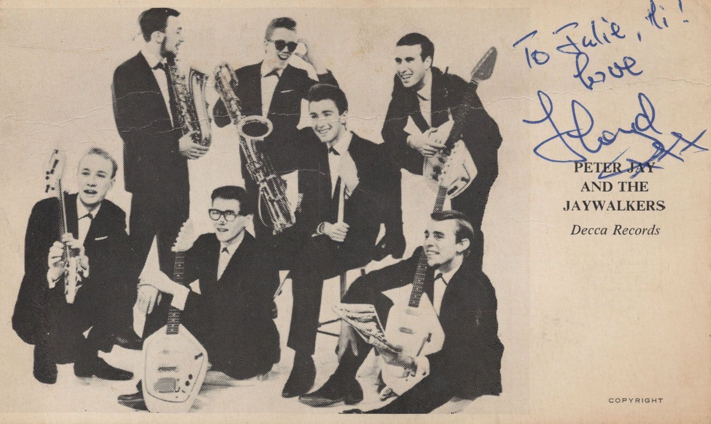 Peter Jay & The Jaywalkers of The Beatles Tours 3x Hand Signed Photo s