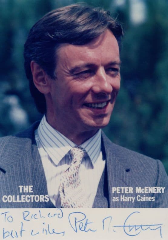 Peter McEnery as Harry Caines in The Collectors Hand Signed Photo