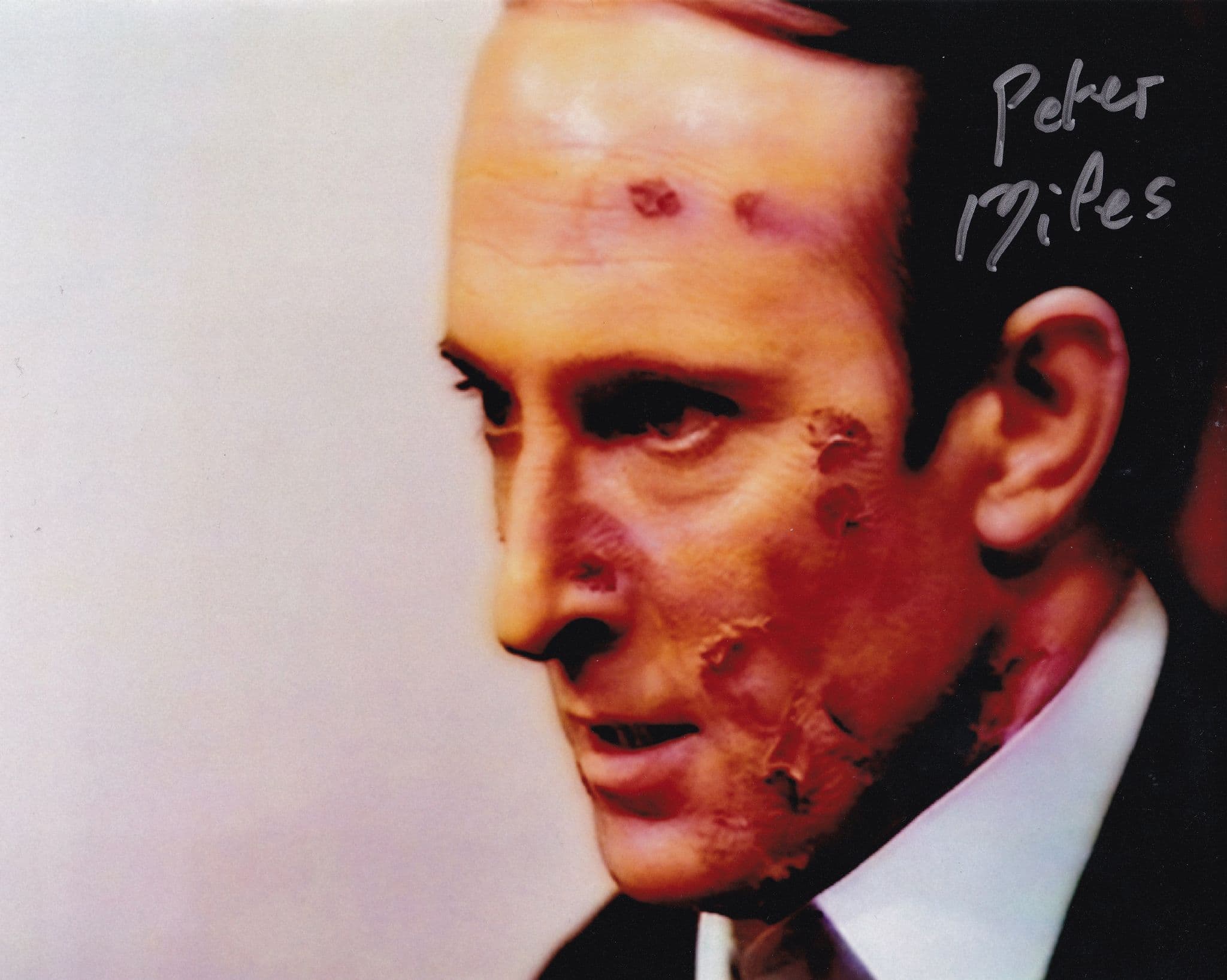 Peter Miles Dr Who Giant 10x8 Hand Signed Photo