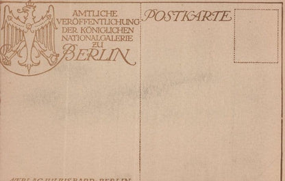 Peter Poppelmann Reigen Zweier Madchen Bronze German Statue Postcard