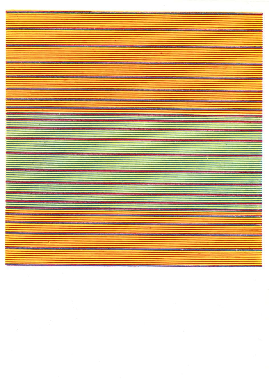 Peter Sedgley Yellow Attenuation Hardboard Emulsion Tate Painting Postcard