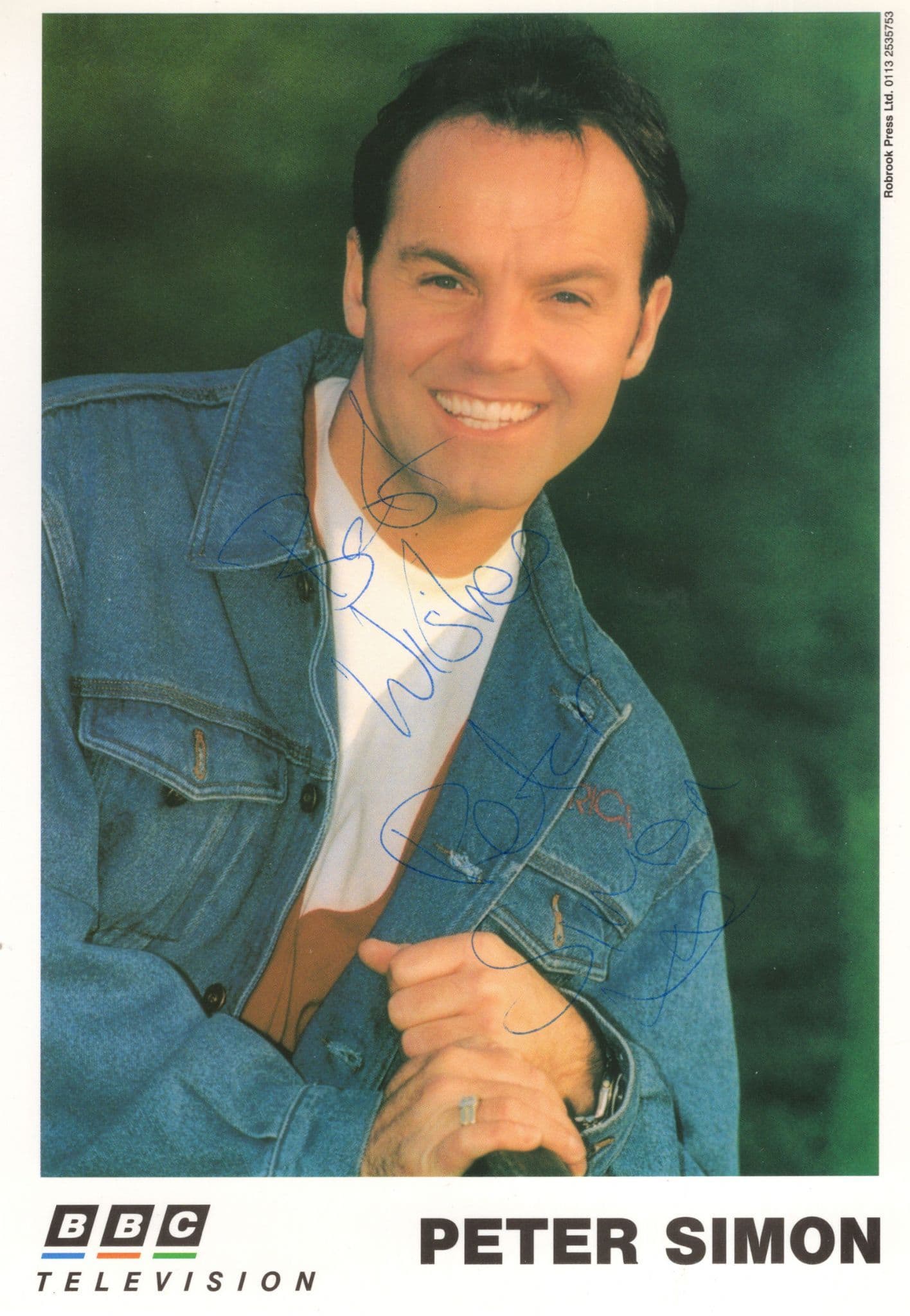 Peter Simon Live & Kicking Run The Risk BBC Large Hand Signed Photo