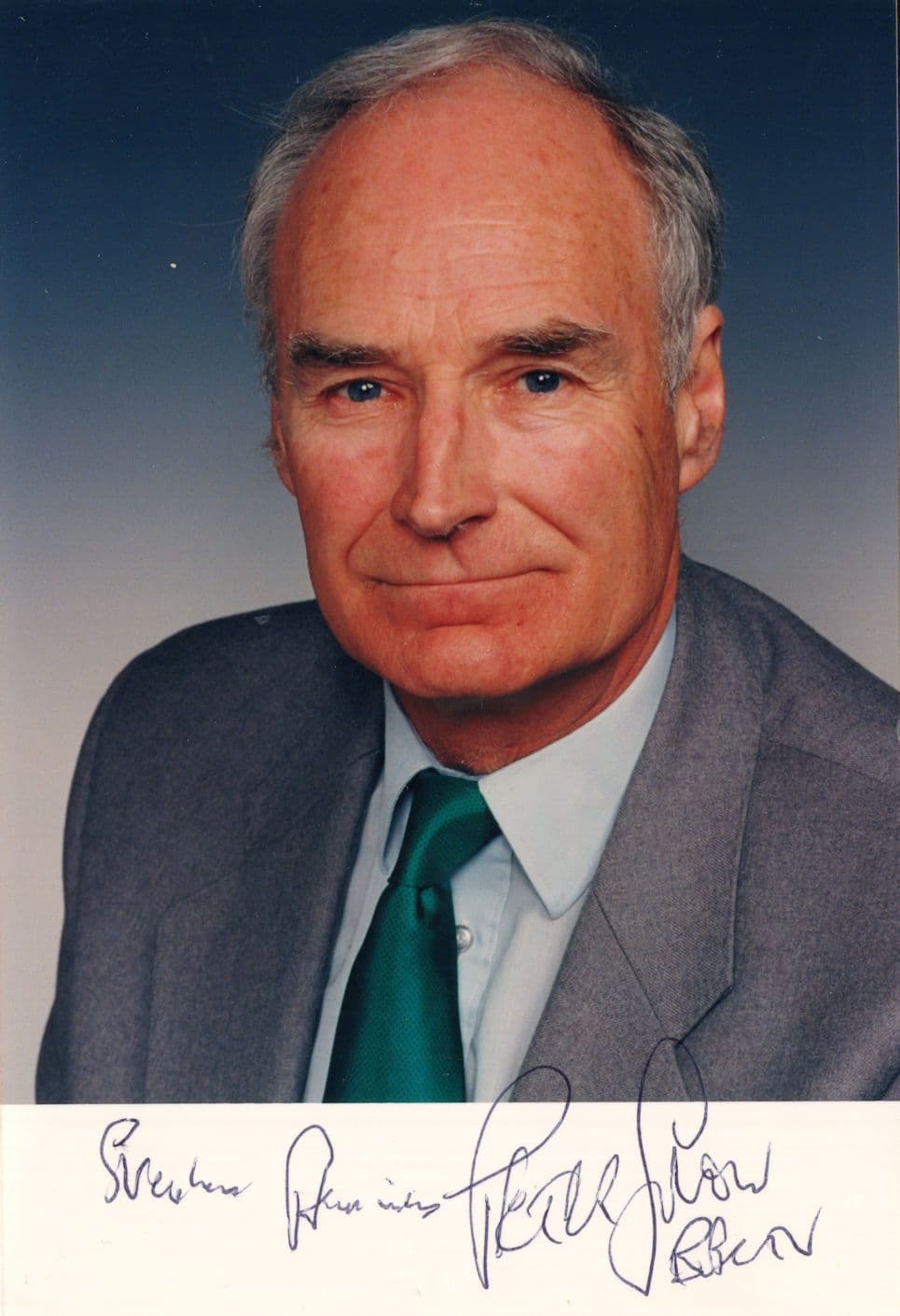 Peter Snow BBC & ITV Newsreader Newsnight Hand Signed Photo