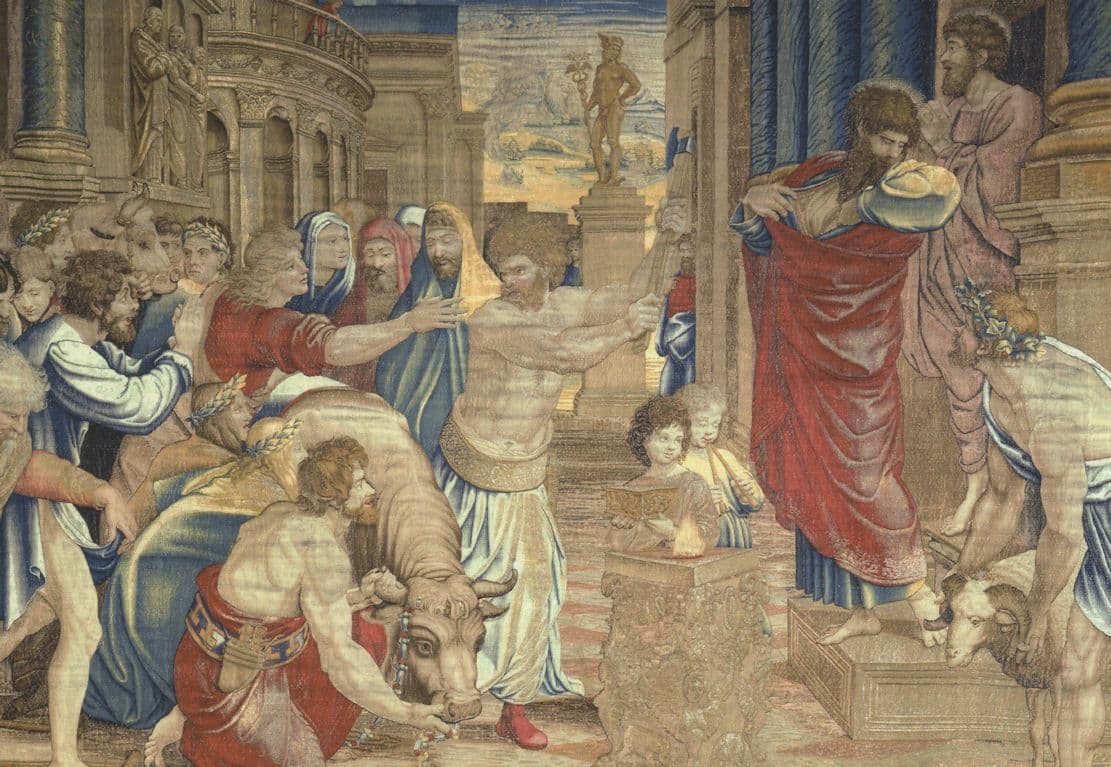 Peter Van Aeist The Sacrifice At Lystra V&A Painting Postcard