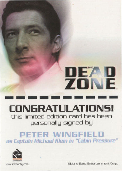Peter Wingfield The Dead Zone Autograph Signed Photo Card