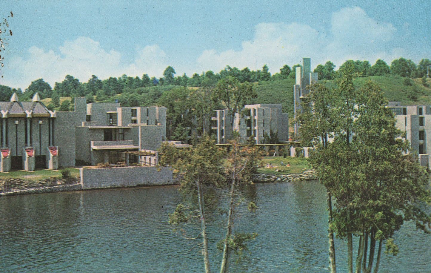 Peterborough Ontario Champlain College of Trent University 1970s Postcard