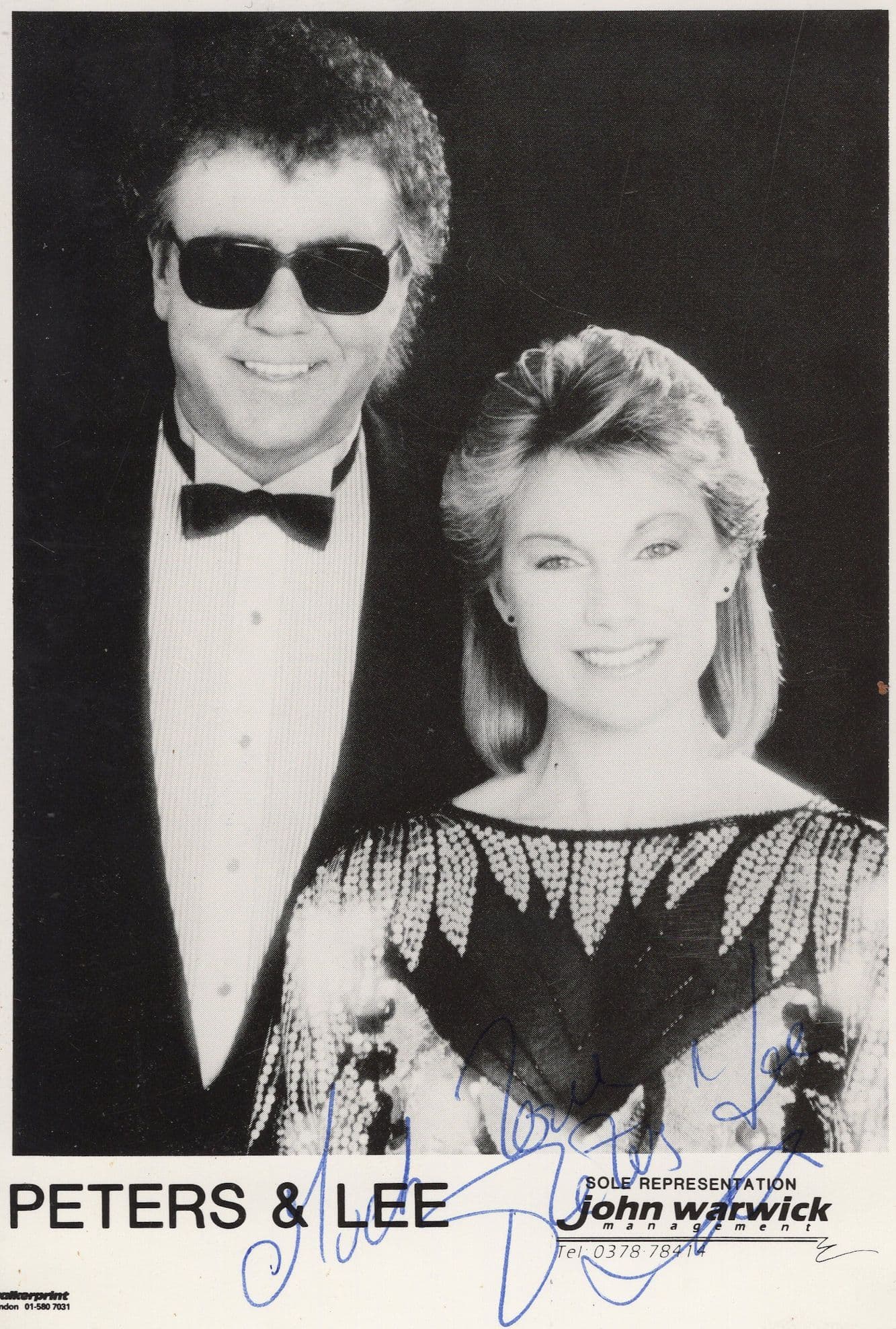 Peters & Lee Vintage Management Company Hand Signed Photo
