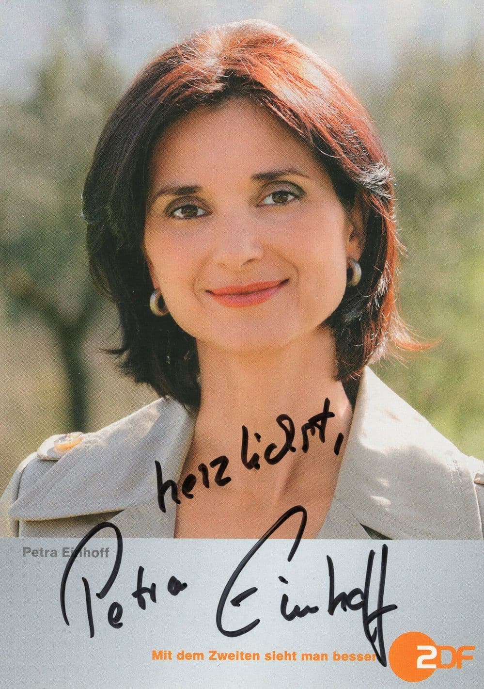 Petra Einhoff Die Rosenheim-Cops German Actress Hand Signed Photo
