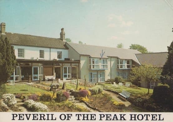 Peveril Of The Peak Hotel Derby Vintage 1970s Postcard