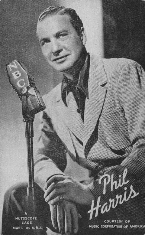 Phil Harris Jazz Big Band Vintage Printed Autograph Signed Postcard