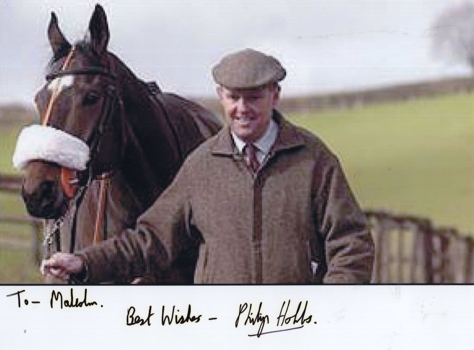 Philip Hobbs National Hunt Horse Race Trainer Hand Signed Photo