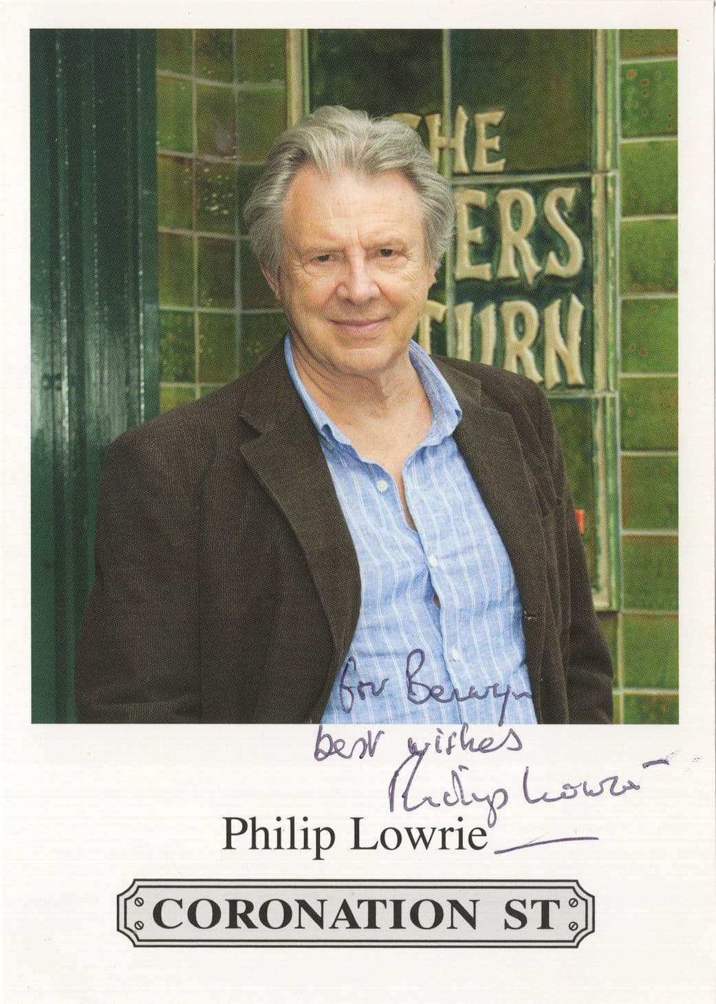 Philip Lowrie Coronation Street Hand Signed ITV Cast Card Photo