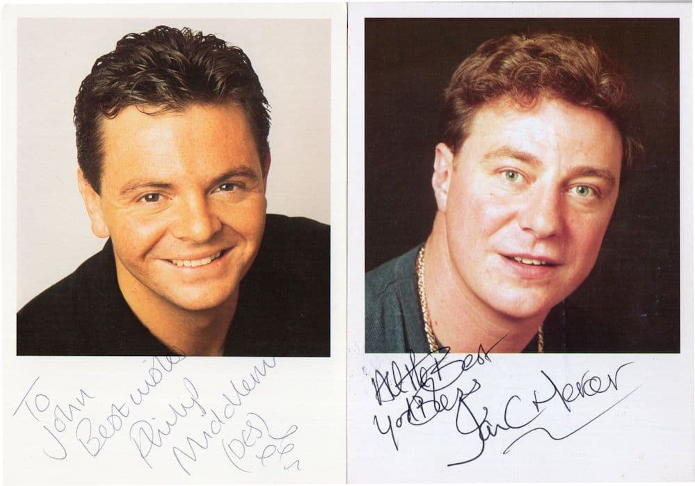 Philip Middlemiss Coronation Street 2x Hand Signed Cast Card Photo s