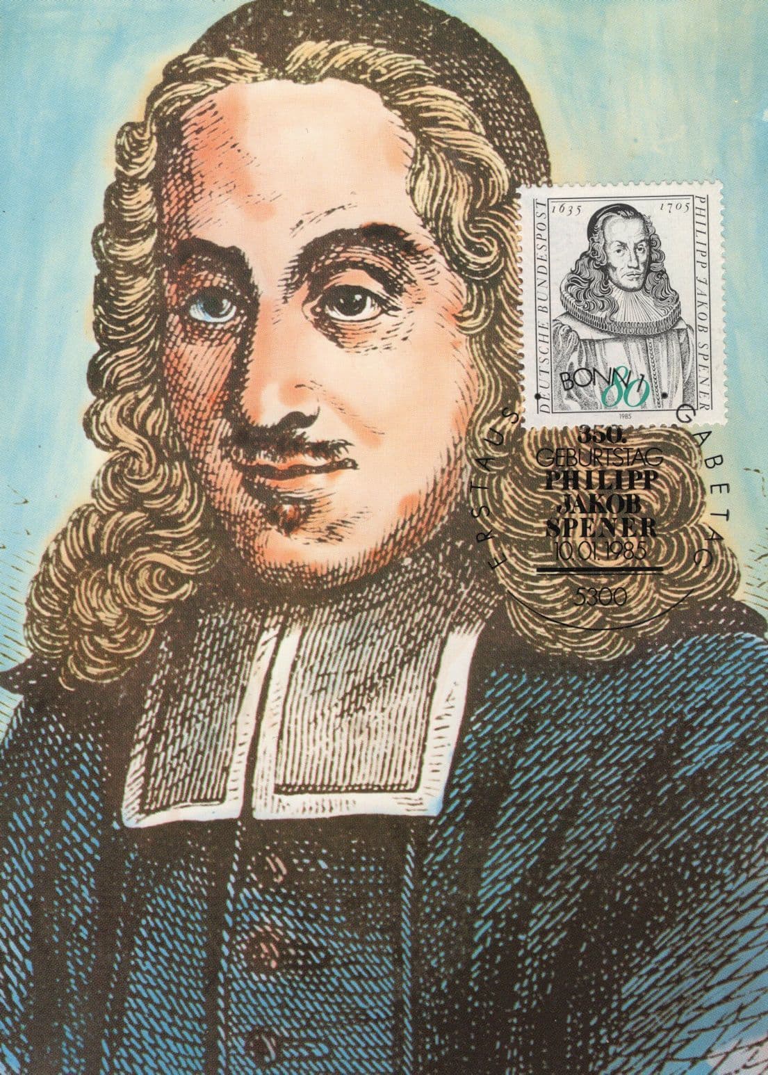 Philipp Jakob Spencer Germany Lutheran Theologian FDC Postcard