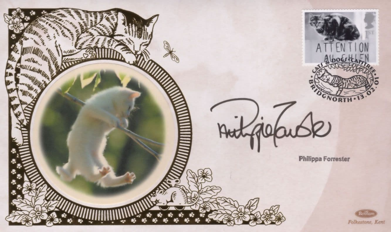 Phillippa Forrester Tomorrows World Robot Wars Rare Hand Signed FDC