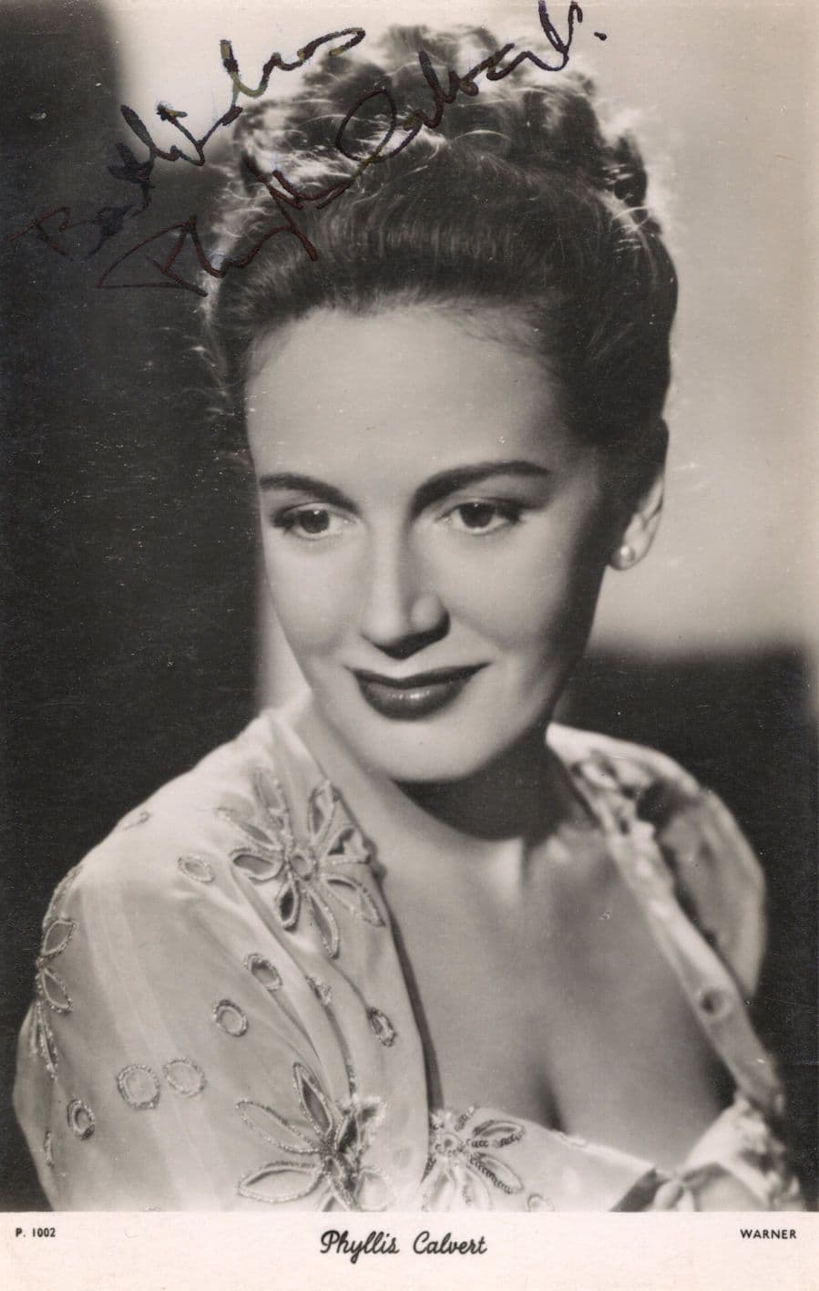 Phyllis Calvert Antique Signed Photo