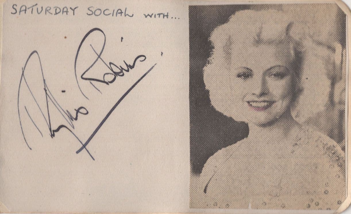 Phyllis Robins 1930s & WW2 Singer Rare Autograph + More