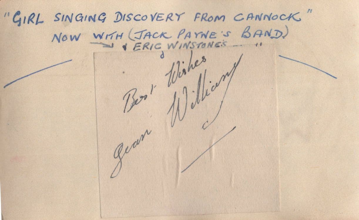 Phyllis Robins 1930s & WW2 Singer Rare Autograph + More