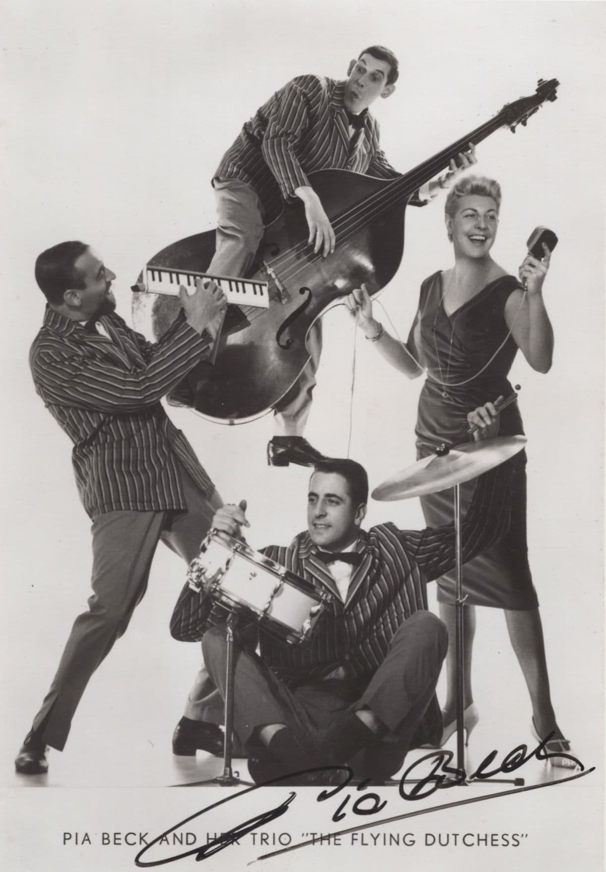 Pia Beck The Flying Jazz Dutchess Hand Signed Photo