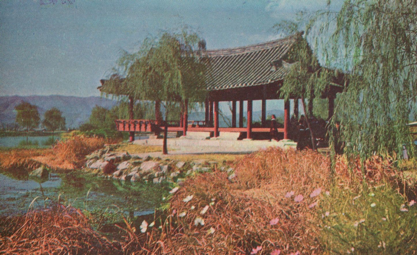 Picnic Shelter in Kyungju Korea King Munmu Area Postcard