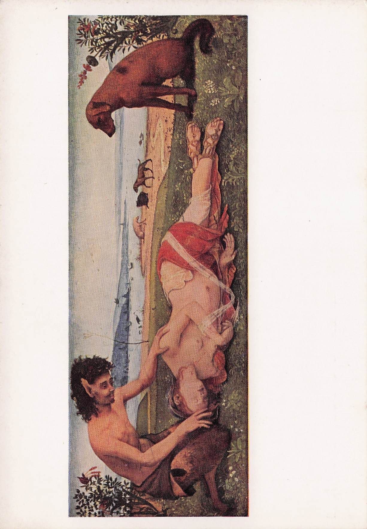 Piero Di Cosimo A Mythological Subject Painting Postcard