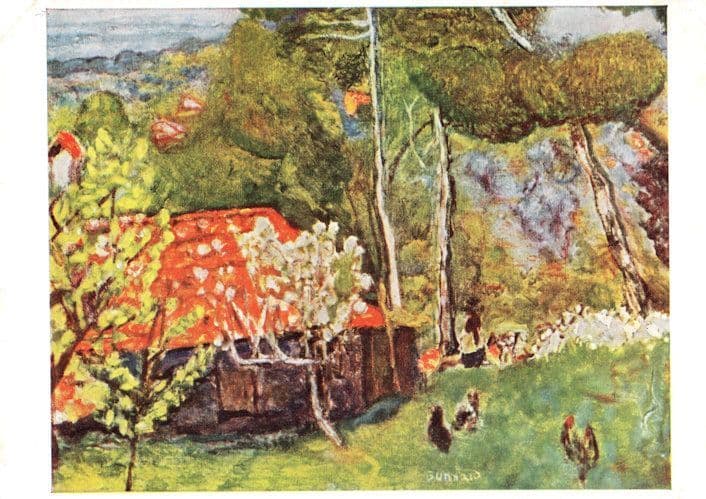 Pierre Bonnard The Farm Soho London Gallery Painting Vintage Postcard