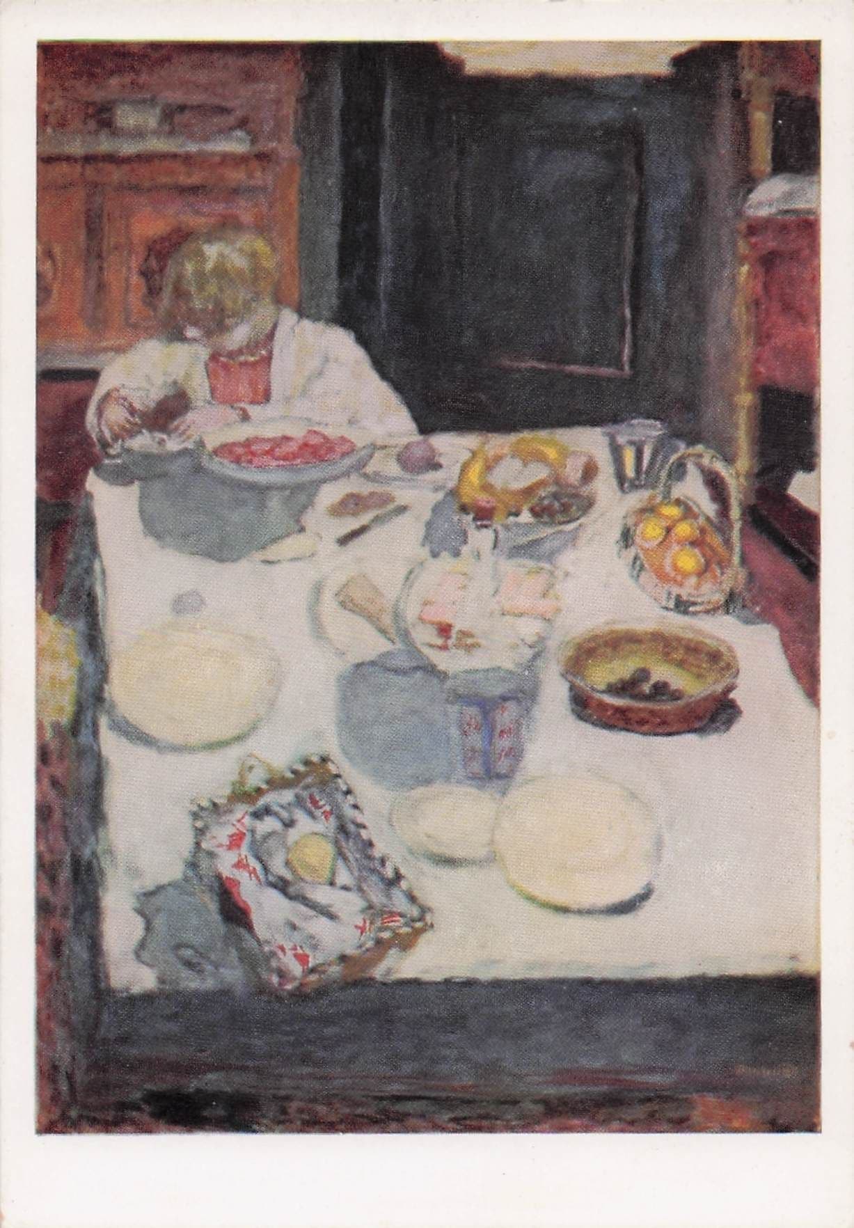 Pierre Bonnard The Table London Tate Gallery Painting Postcard
