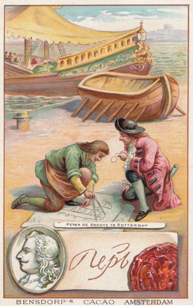 Pierre le Grand French French Pirate Printed Signed Bendorps Cocoa Trade Card