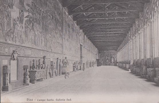 Pisa Campo Santa Galleria Antique Italian Postcard