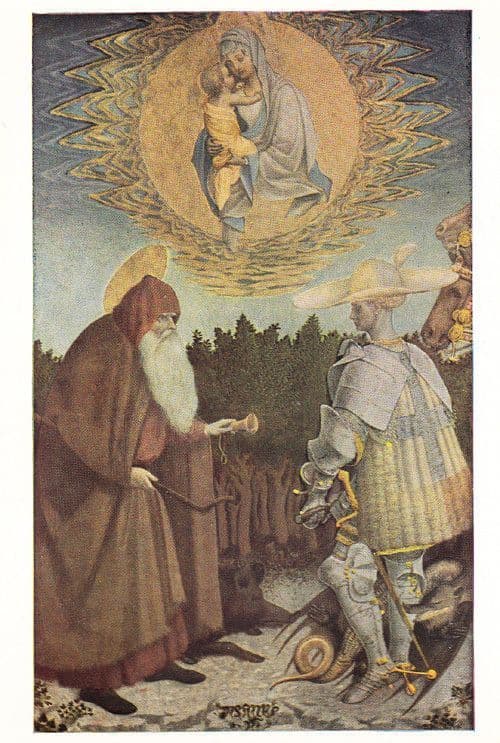 Pisanello The Virgin & The Child Italian London Art Gallery Painting Postcard