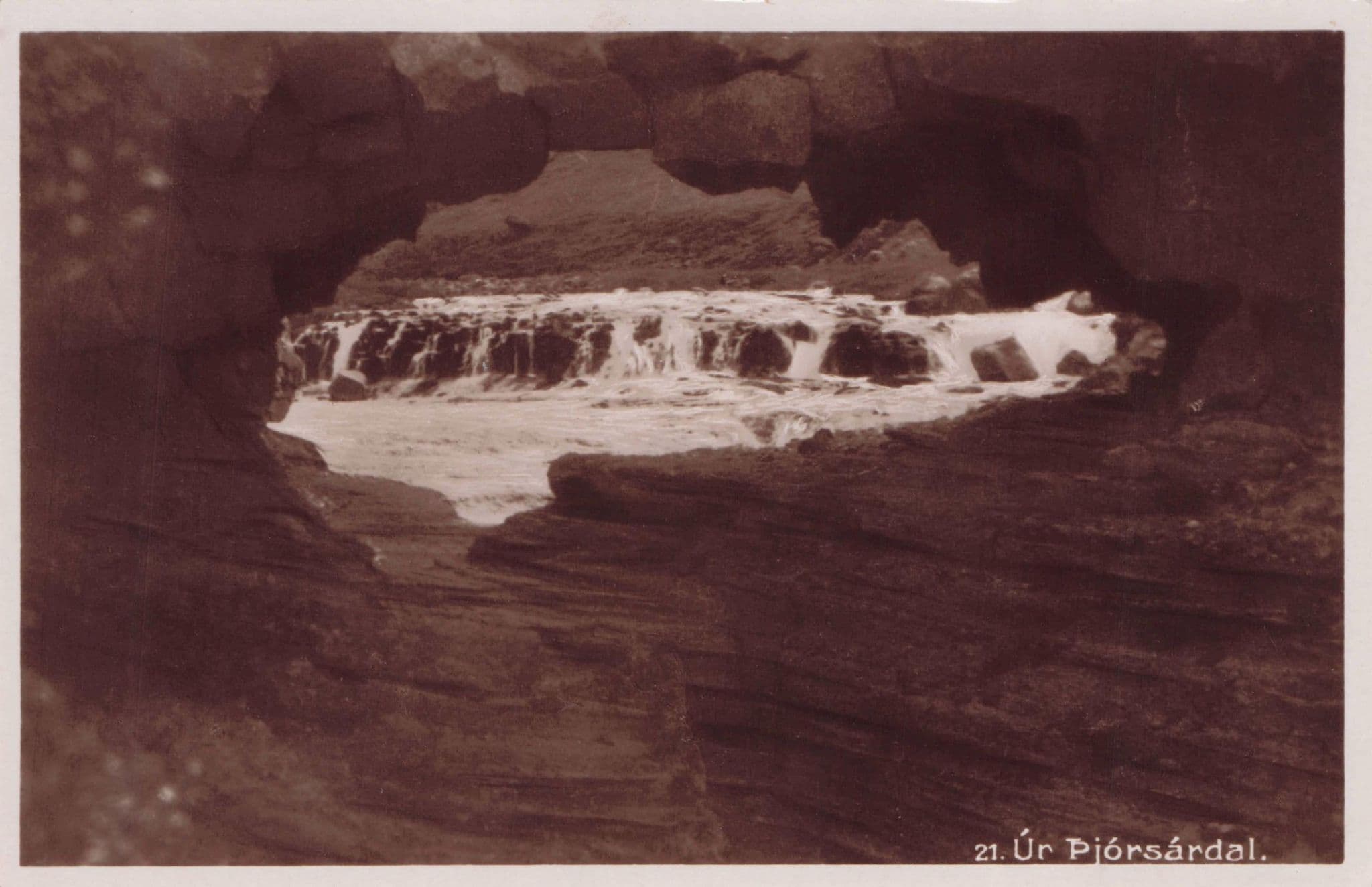 Pjorsandal Iceland Antique Real Photo Postcard