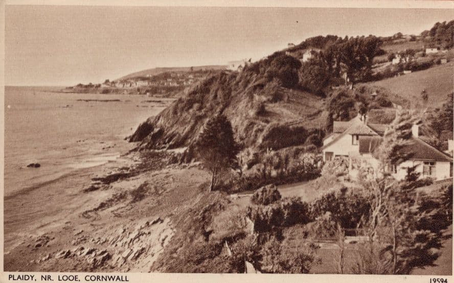 Plaidy Looe Cornwall Old Postcard
