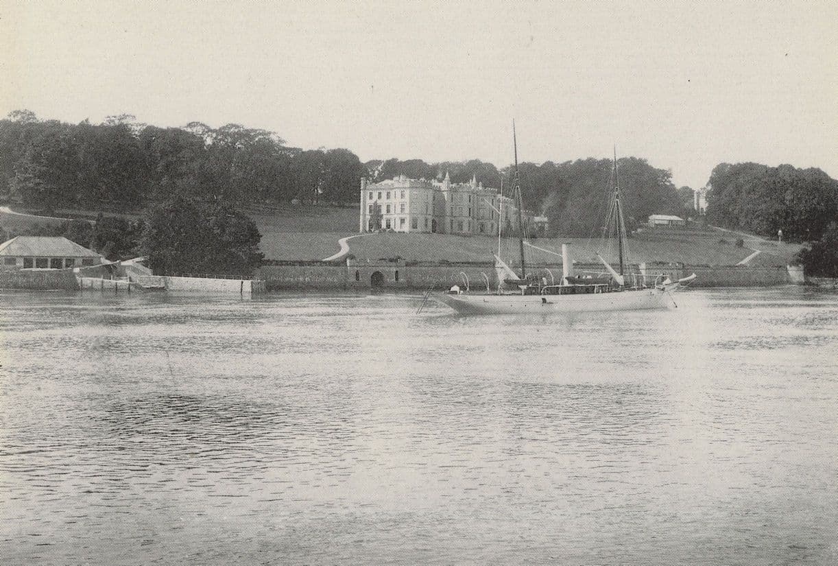 Plas Newydd Isle Of Anglesey Gwynedd Victorian Boat Yacht Welsh Postcard