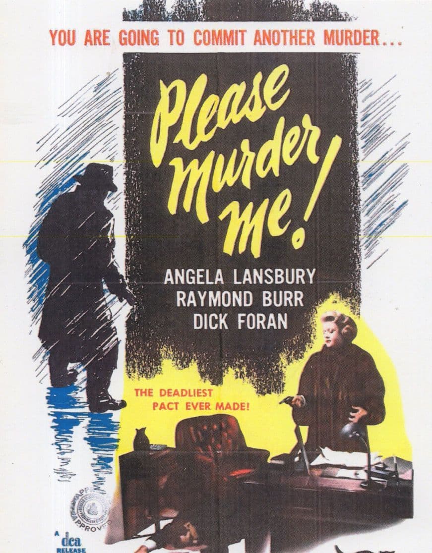Please Murder Me Dick Foran Angela Lansbury Film Postcard