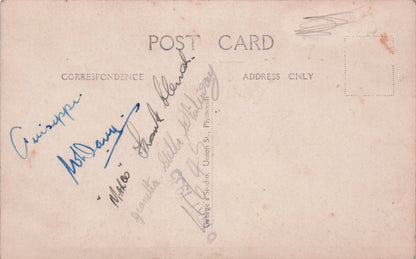 Plymouth Theatre Play 1935 MULTI Hand Signed Old Photo Postcard