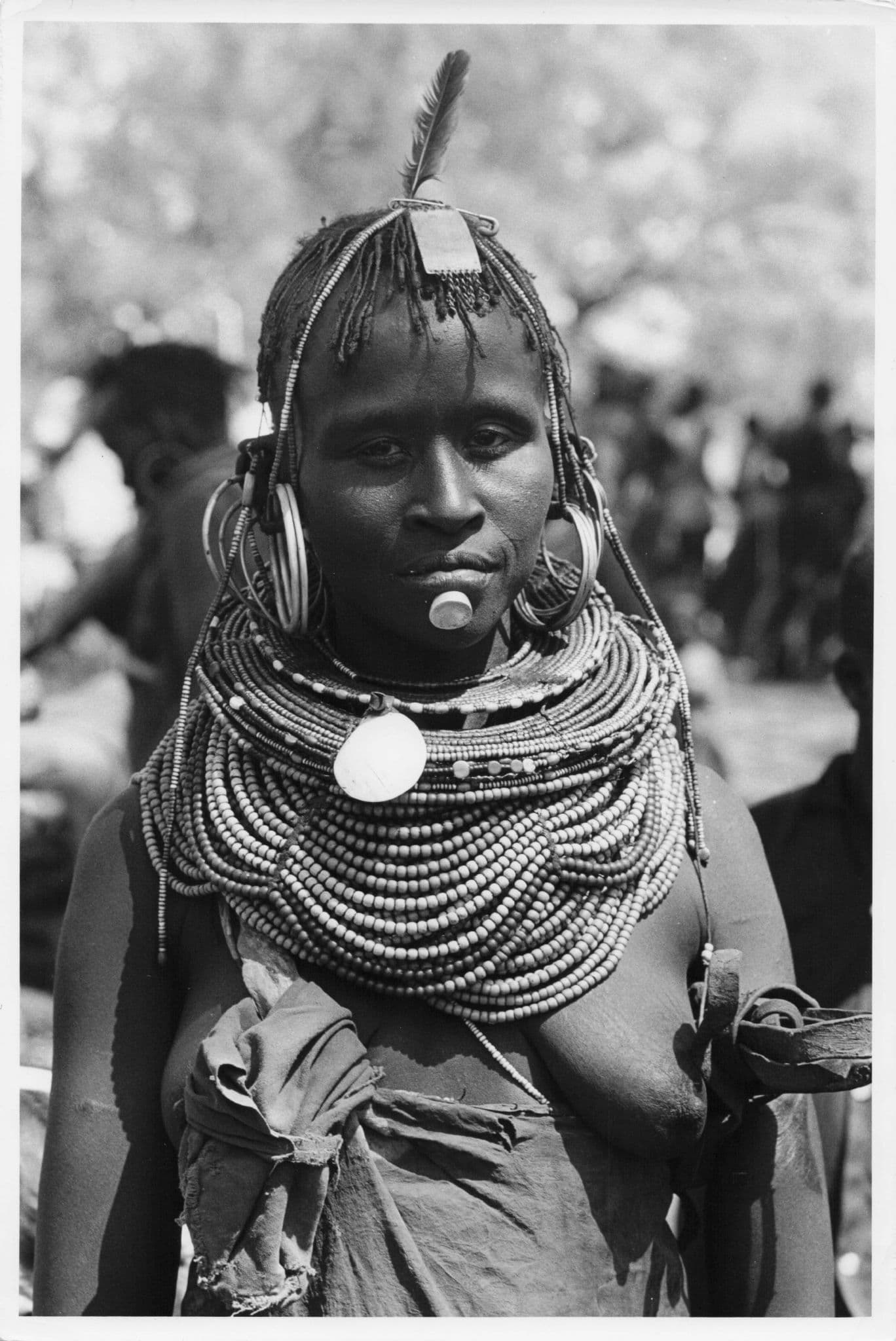 Pokot Kenya Risque Woman Glamour Jewellery 9x7 African Press Photo