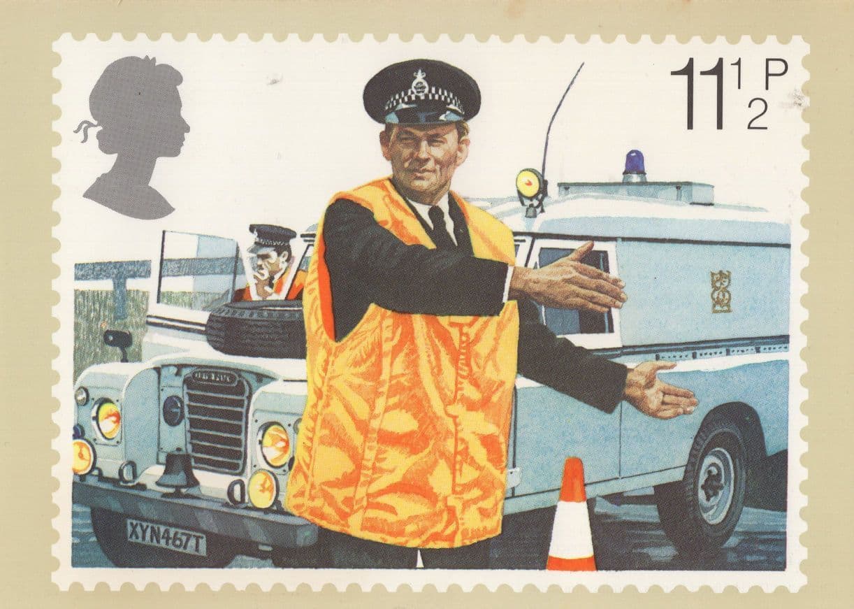 Policeman Directing The Traffic Royal Mail Police FDC Postcard