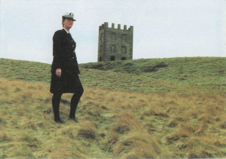 Policewoman Kinpurnie Hill Belmont Angus Scottish Castle Photo Card