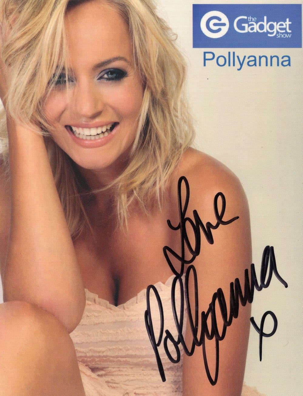 Pollyanna Woodward The Gadget Show Rare Official Hand Signed Photo