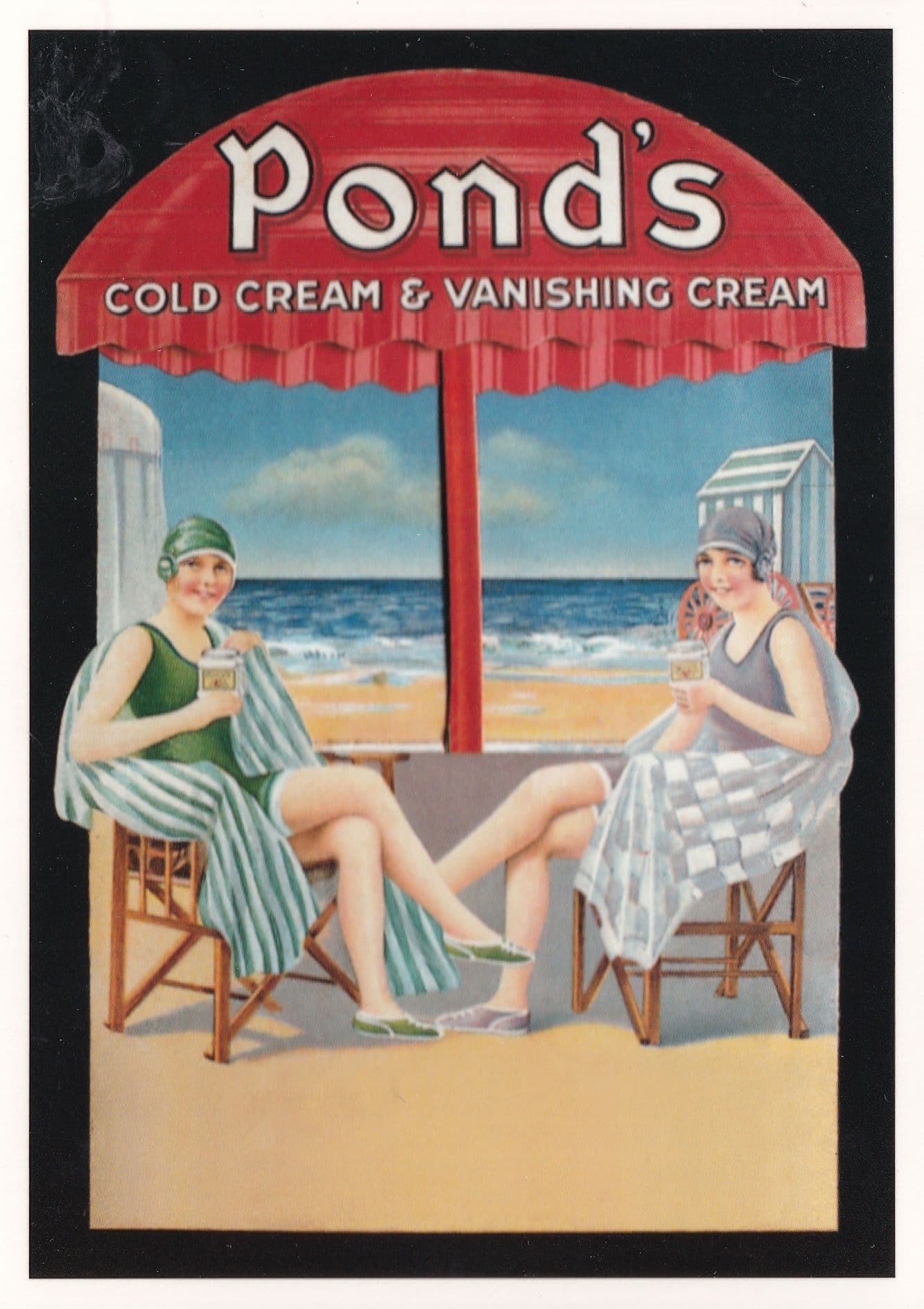 Ponds Cold & Vanishing Cream Advertising Poster Postcard