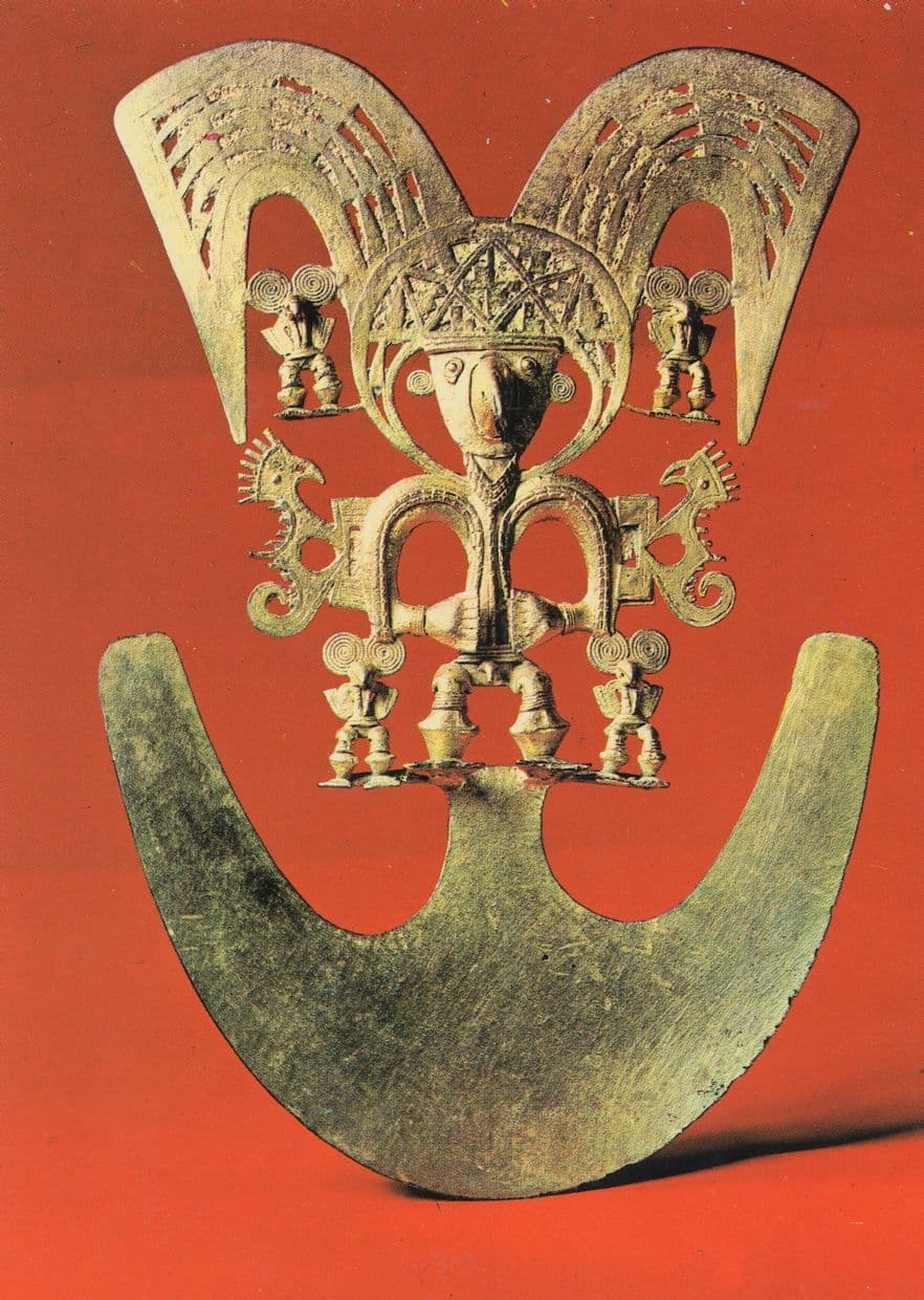 Popayan Antropomorfo De Popayan Columbia Gold Museum Postcard