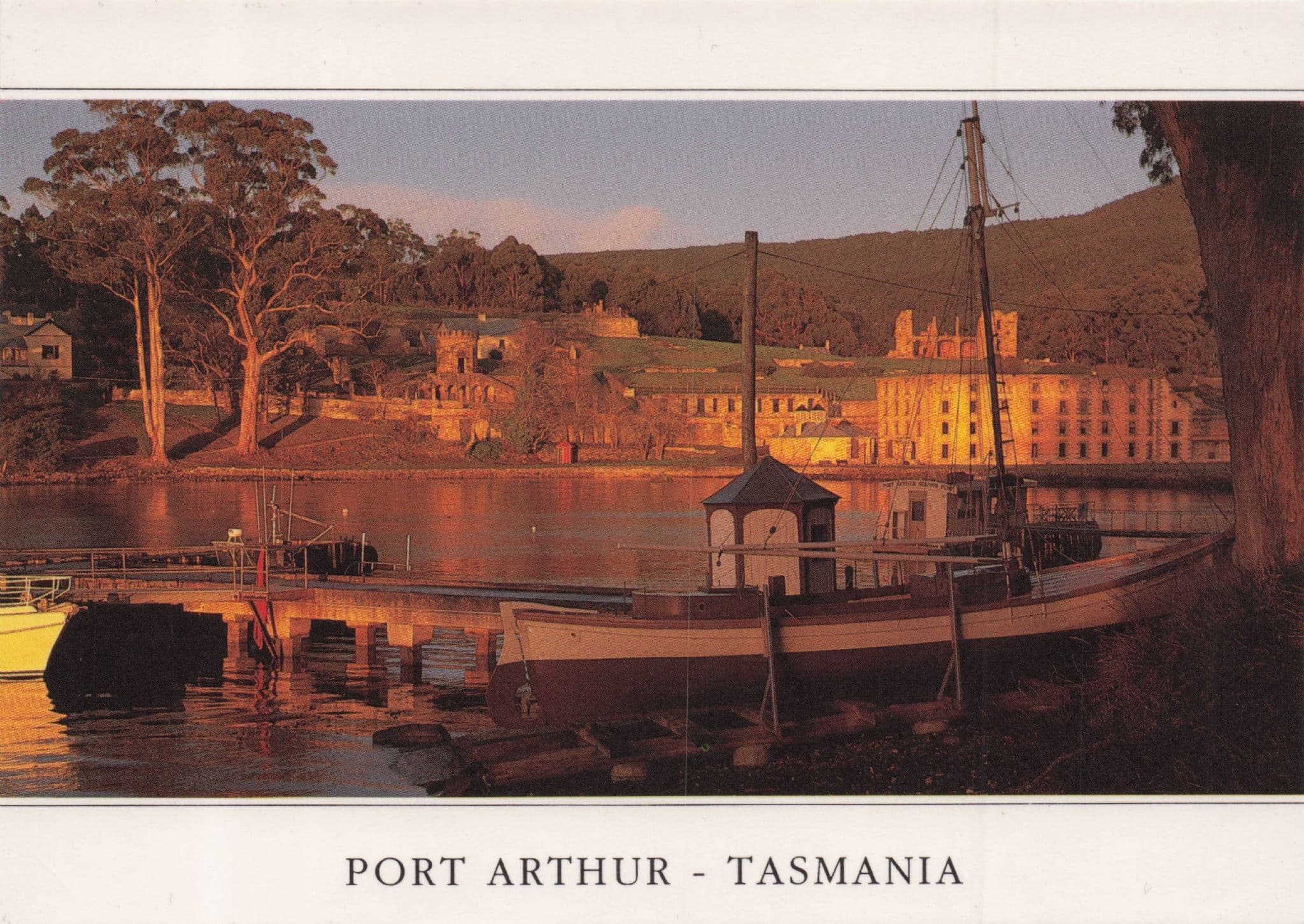 Port Arthur Tasmania At Dusk Convicts History Australia Postcard