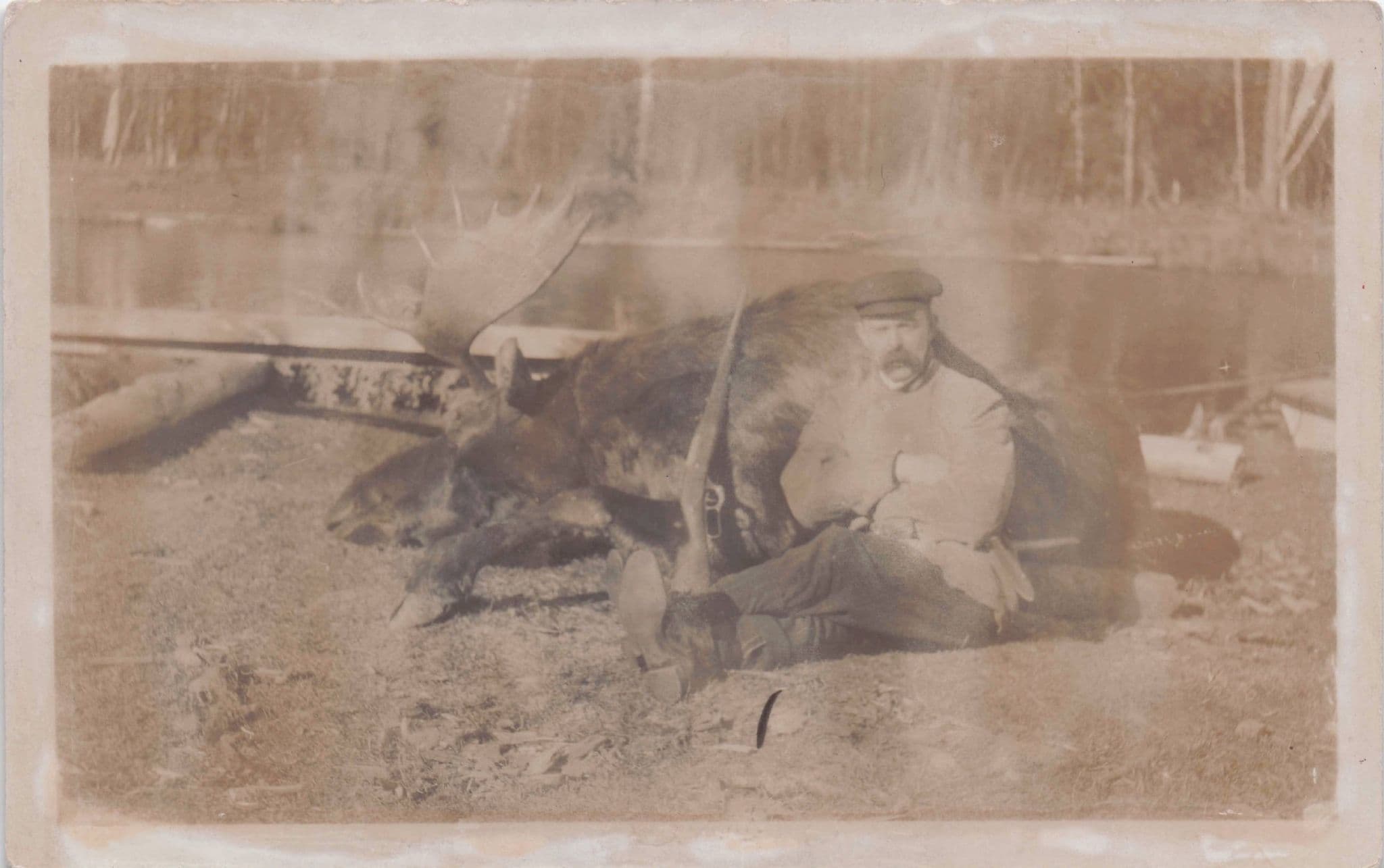 Port Arthur Tasmania Hunter Gun Antique Australian Real Photo Postcard