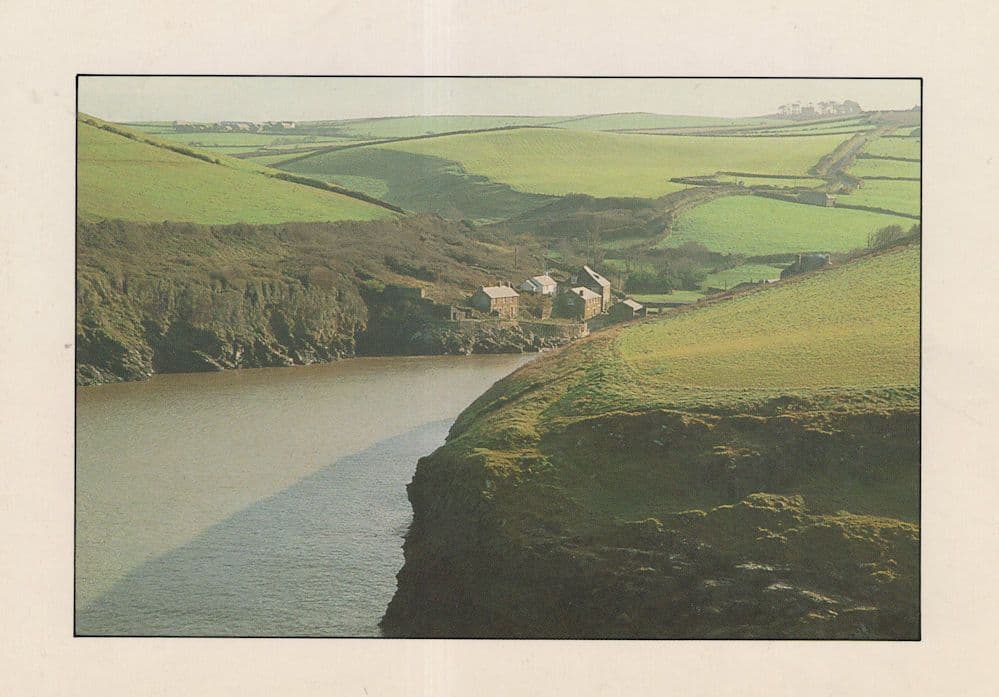 Port Quin From Poldark TV Series Cornwall Postcard