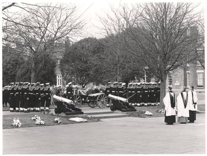 Portsmouth Priests & Canons At RAF Funeral Military 9x7 Military Press Photo