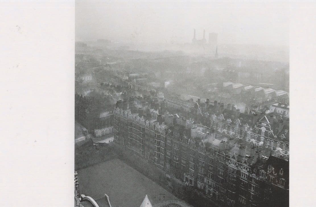 Post WW2 1940s London Westminster Aerial Award Photo Postcard