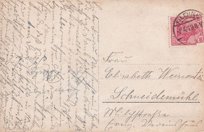 Postman At Unidentified Location German Real Photo Postcard